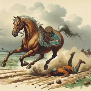 A horse that looks back stumbles first. (Old Tatar Saying).