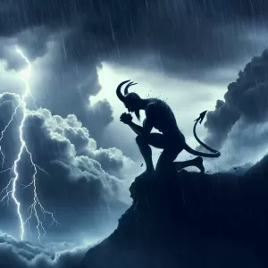 Georgian Folk Saying: Even the devil prays in the storm.