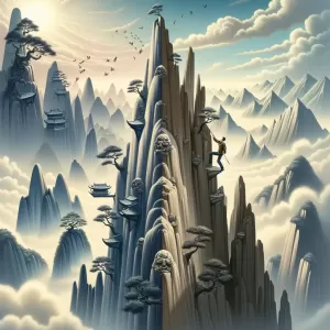 Taoist Irony: To climb high is to be closer to falling.