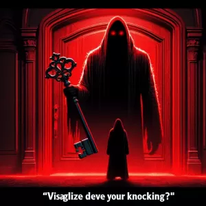 The devil doesn’t knock anymore   he has the keys.