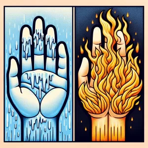 The coldest hands sometimes hold the most warmth.