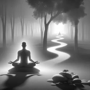 Zen Whisper: When the thought ends, the Way begins.