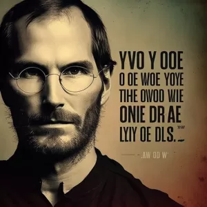 The only way to do great work is to love what you do. - Steve Jobs