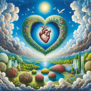 Sufi Saying: The path is not in the sky   it is in the heart.