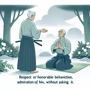 Enlarge Bushido Maxim: Respect is given to those who do not ask for it.