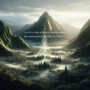 Maori Line: The ancestor does not speak, but the land does.
