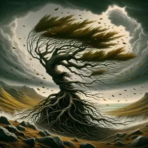 Celtic : The wind that shakes trees does not move the roots.