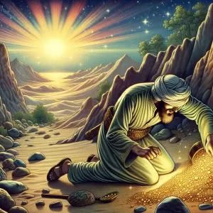 Sufi Saying: The man searching for gold may lose the sunlight.