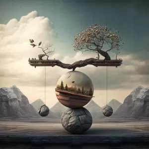 Life is a balance of holding on and letting go.