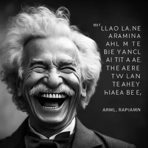 The human race has one really effective weapon, and that is laughter. - Mark Twain