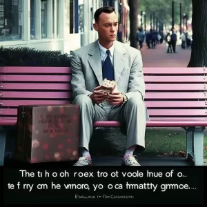 Life is like a box of chocolates. You never know what you're going to get. - Forrest Gump